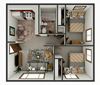 2 bedroom apartment floor plan